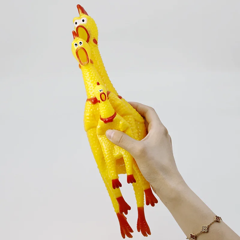Brinquedo para Cães Galinha Gritante de Borracha com Som - Imagem 4