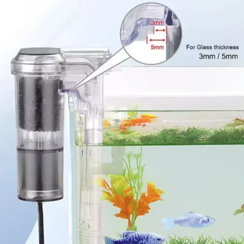 Mini Filtro de Aquário USB de Cascata para Tanque de Peixes Pequeno - Imagem 2