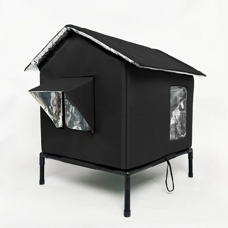Ninho de Gato para Exterior com Isolamento Térmico para Inverno - Imagem 2
