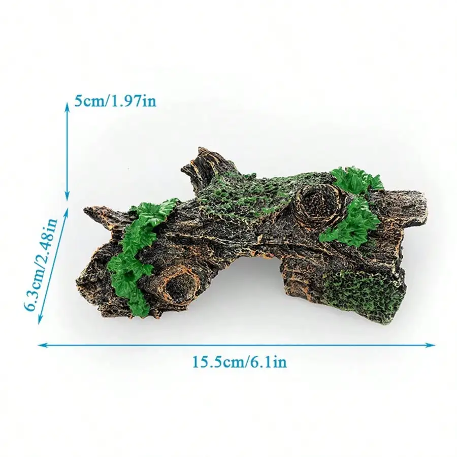 Ornamento para Aquário com Cenário Verde Realista - Imagem 5