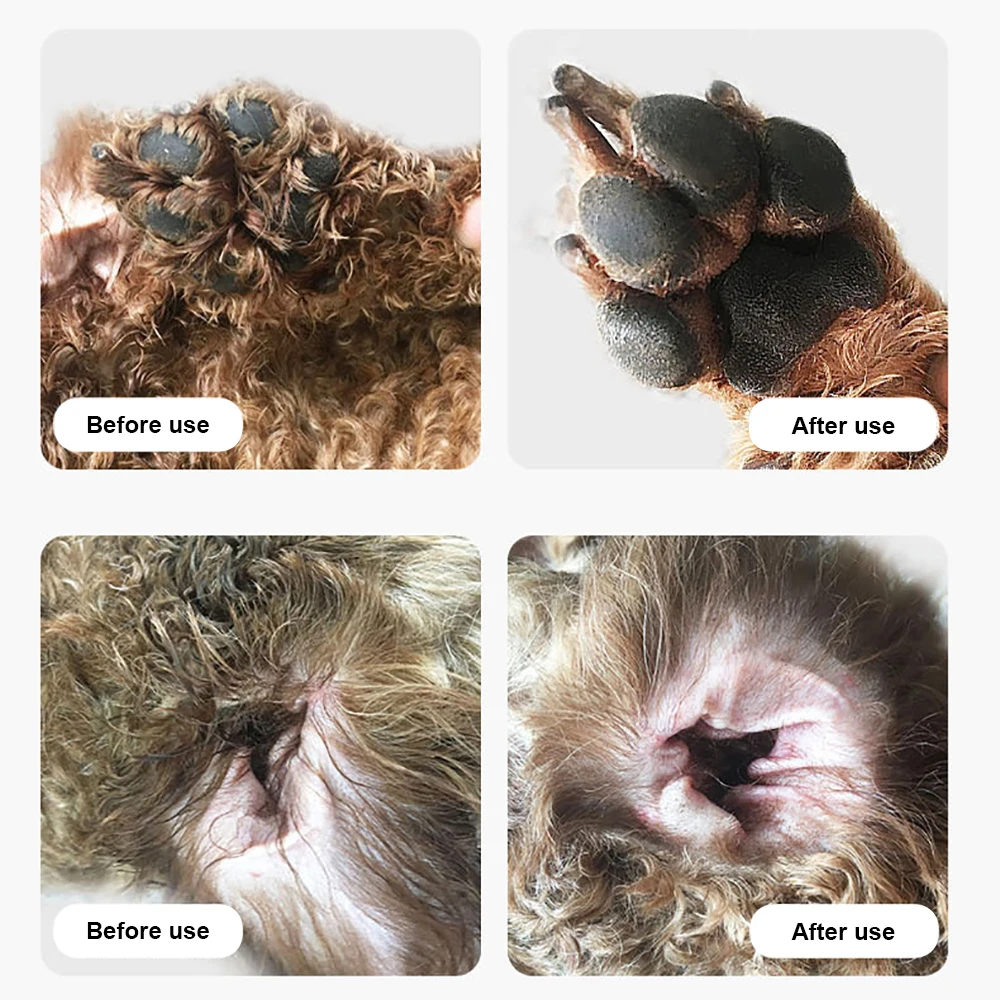Aparador de Pelos para Cães e Gatos com Lâmina de Aço Inoxidável - Imagem 4