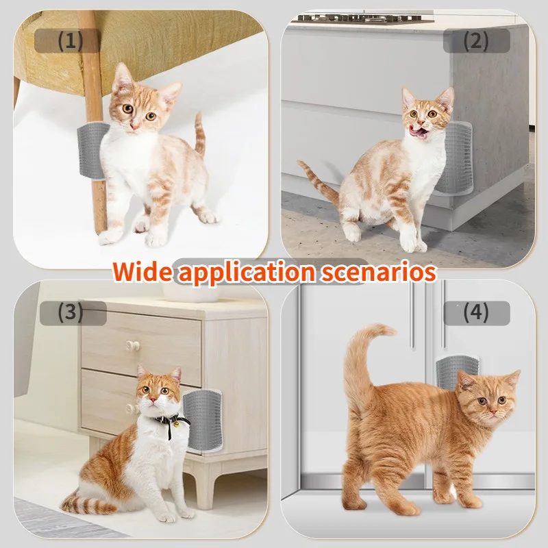 Escova Massageadora para Gatos e Cães com Encaixe na Parede - Imagem 2