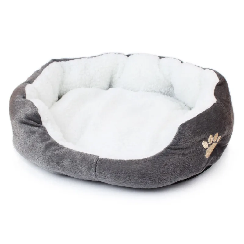 Cama de Pelúcia Sherpa para Cães e Gatos Branca Design Urso - Image 4