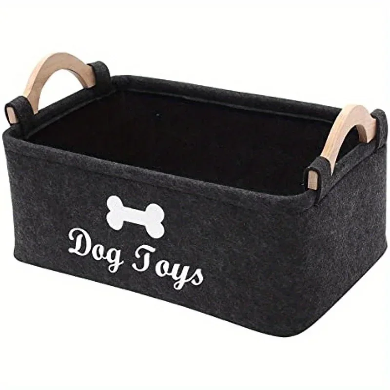 caixa de brinquedos de feltro para cães e gatos