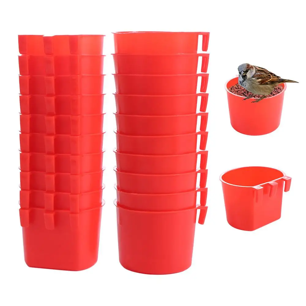 Copo Alimentador para Gaiola com Encaixe para Aves e Coelhos 20un - Imagem 4