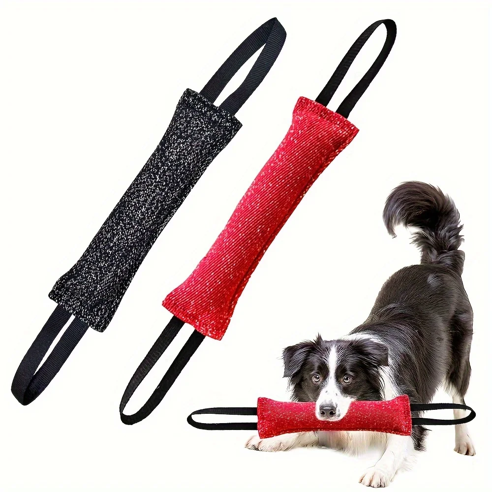 Vara de Mordida para Cães com Alça Dupla de Juta - Imagem 4