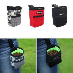saco de lanche para cães com clipe de cinto