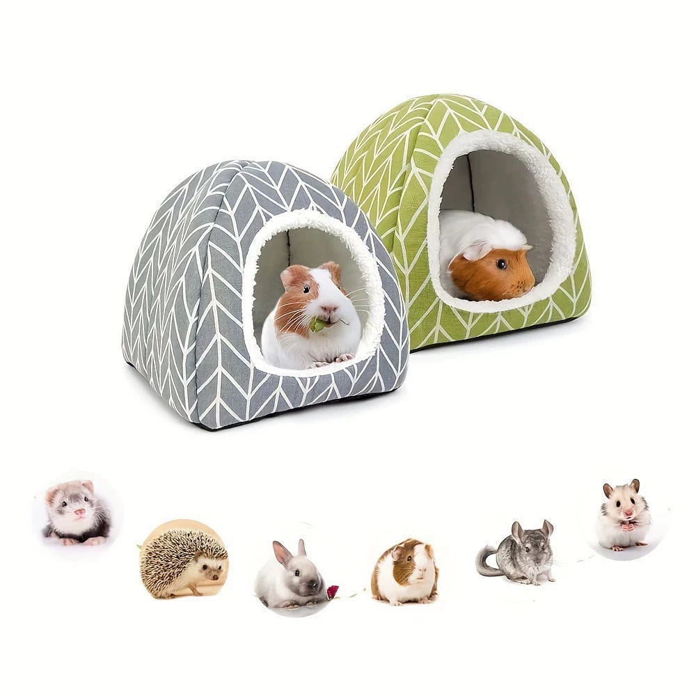 Cama Caverna para Roedores de Pelúcia Lavável Antiderrapante - Image 5