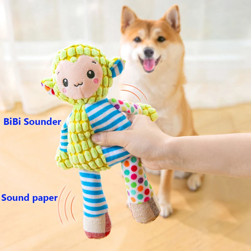 Brinquedo de Pelúcia para Cães e Gatos com Som Interativo - Imagem 2