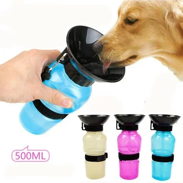 garrafa de água portátil para cães e gatos