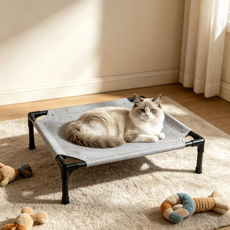 cama elevada para cães e gatos dobrável