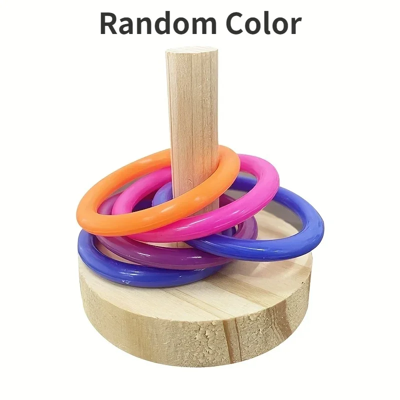 Brinquedo Anel para Pássaros de Madeira com Anel de 5 cm - Imagem 6