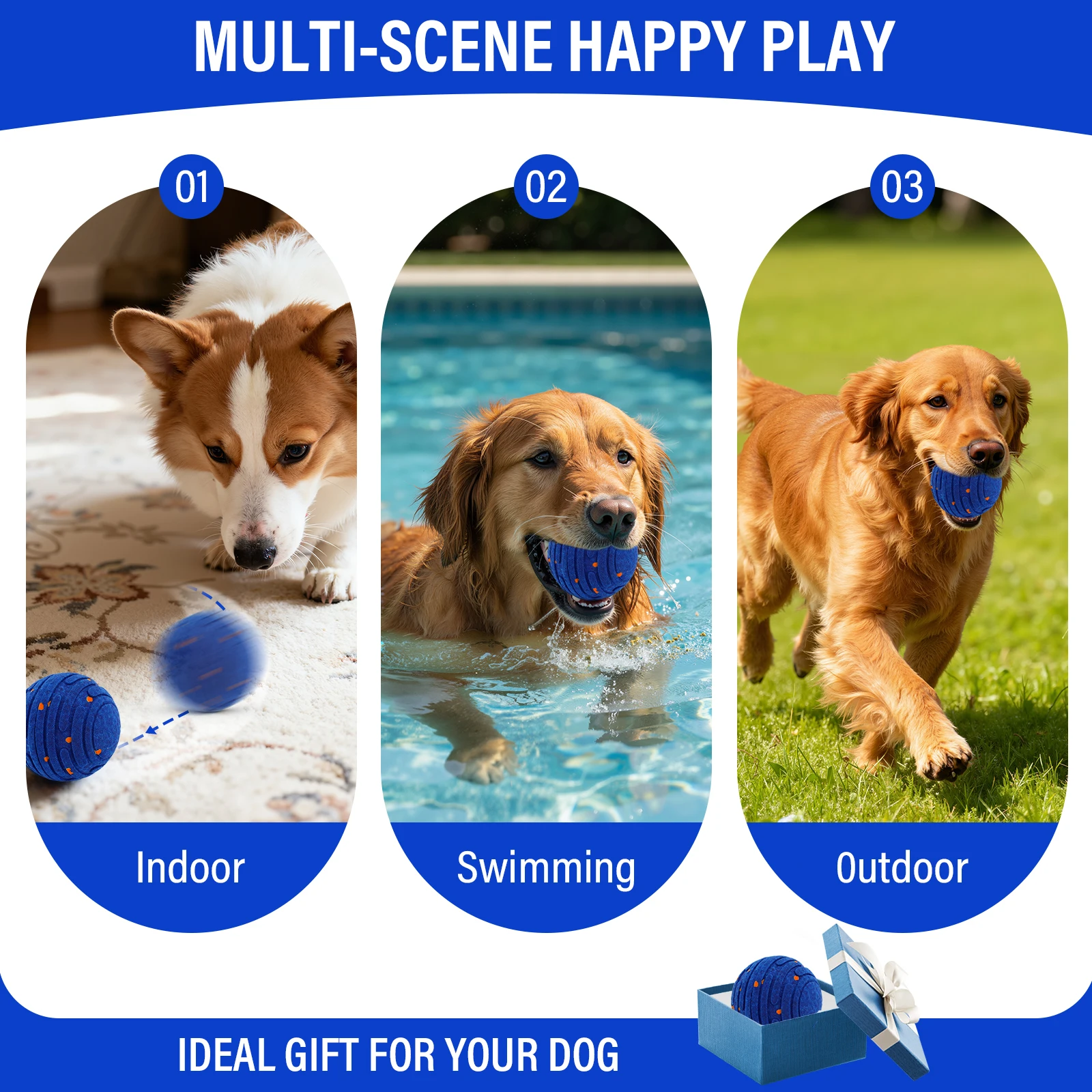 Brinquedo Interativo para Cães E-TPU com 4 Modos e Recarregável USB - Imagem 6