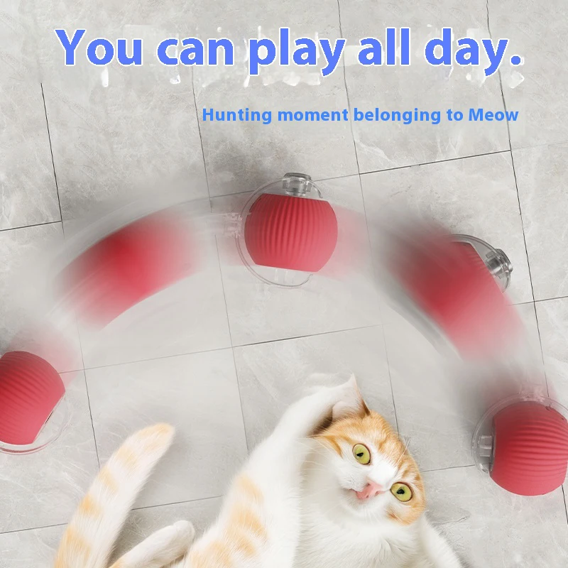 Bola Interativa para Gatos Recarregável USB com Sensor de Movimento - Imagem 3
