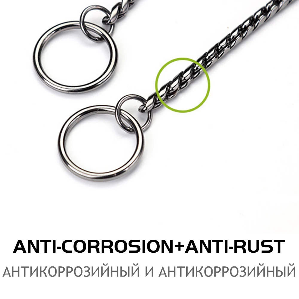 Coleira de Corrente para Cães de Aço Inoxidável para Passeio - Image 5
