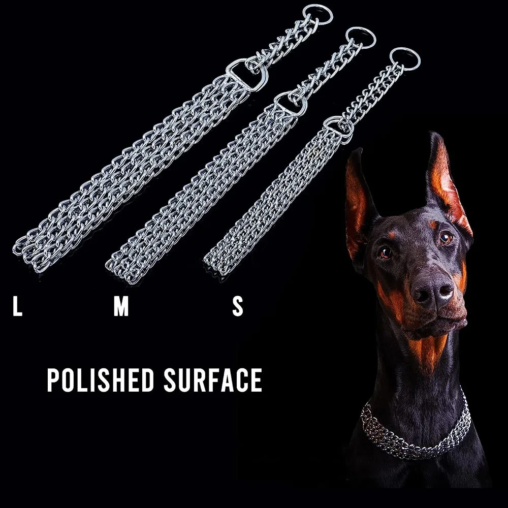 Coleira de Corrente para Cães Ajustável Resistente - Imagem 5