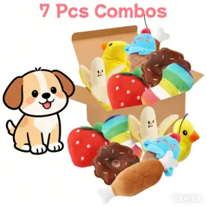 conjunto de brinquedos sonoros para filhotes
