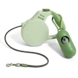 coleira retrátil para cães e gatos com dispensador
