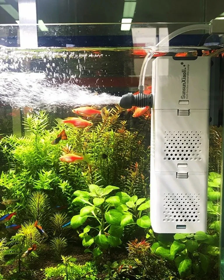 Mini Filtro Sunsun para Aquário 3 em 1 Submersível Verde - Imagem 6