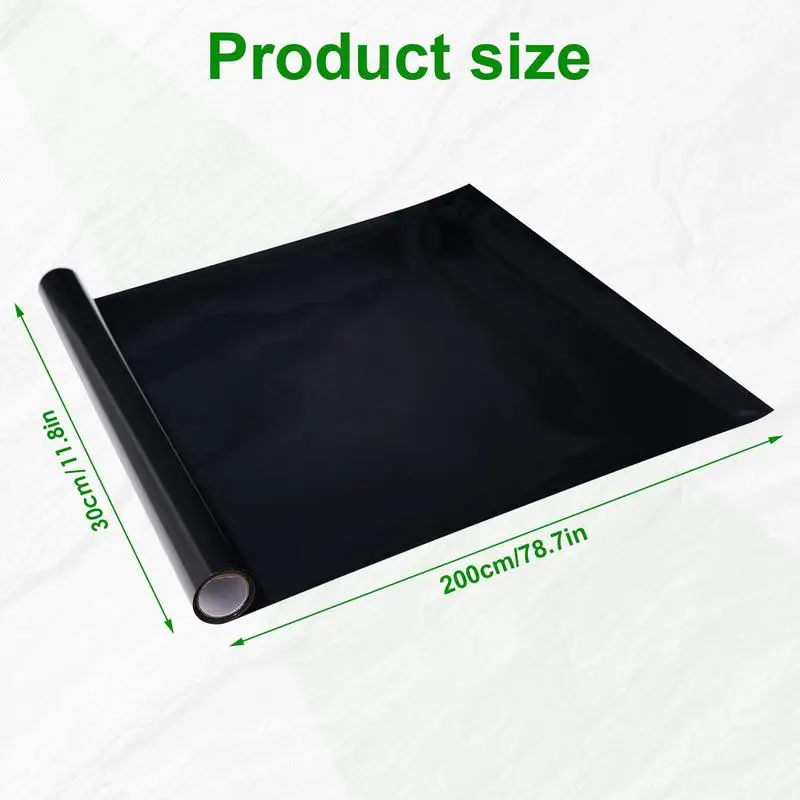 Fundo para Aquário Estático Preto PVC 2mm 30x200cm - Imagem 6