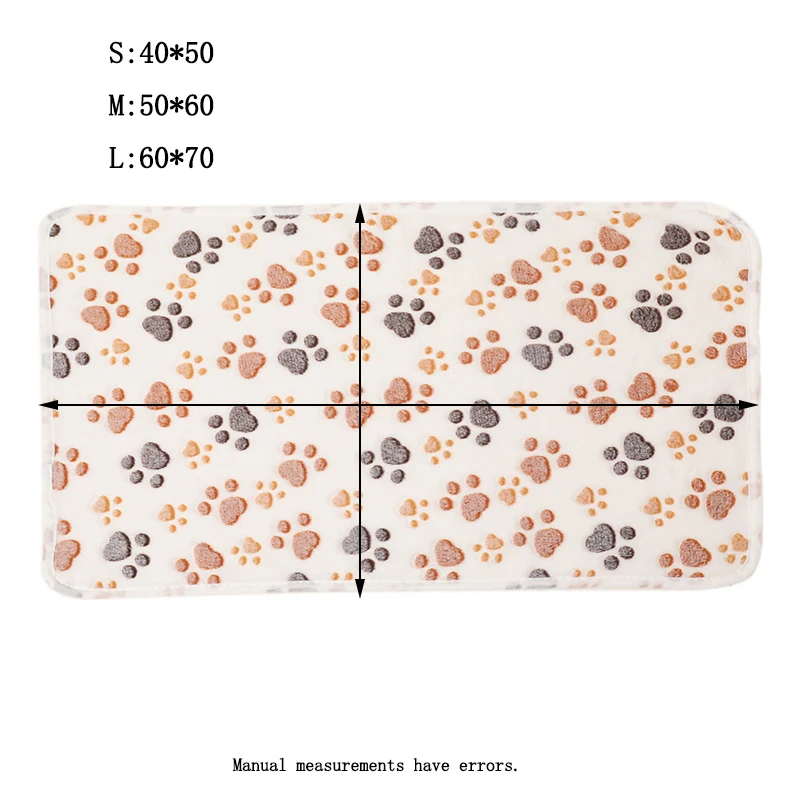 Cobertor para Pets Macio com Estampa de Pata em Coral Fleece - Imagem 6