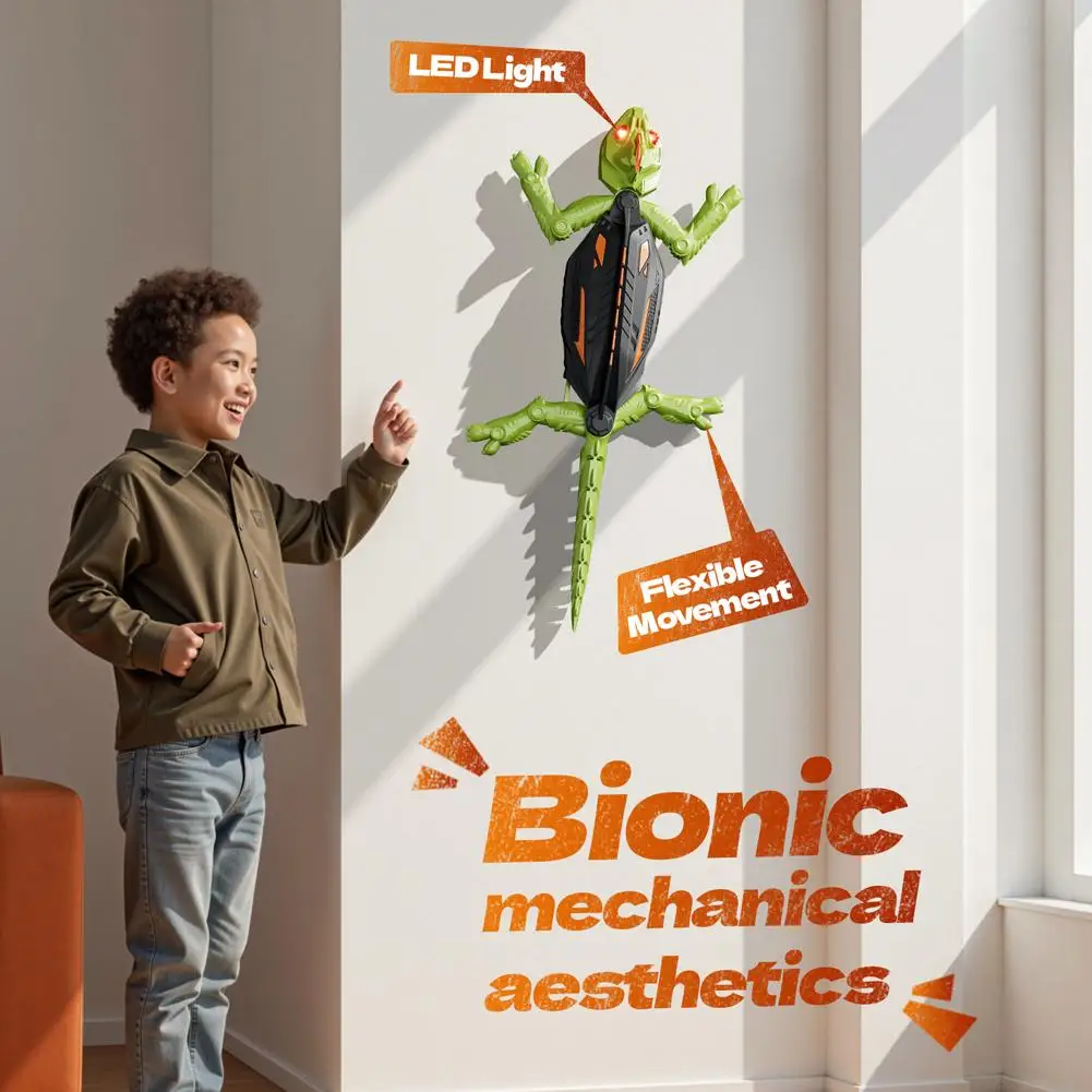 Brinquedo Robô Gecko para Crianças Recarregável com Controle Remoto - Imagem 4