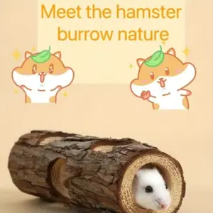 túnel toca para hamster de madeira