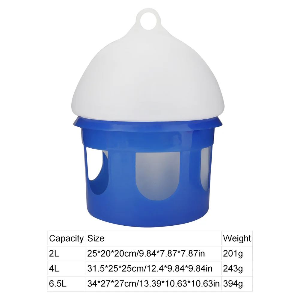 Bebedouro Automático para Pássaros e Pombos 2L com Tampa Inclinada - Imagem 6