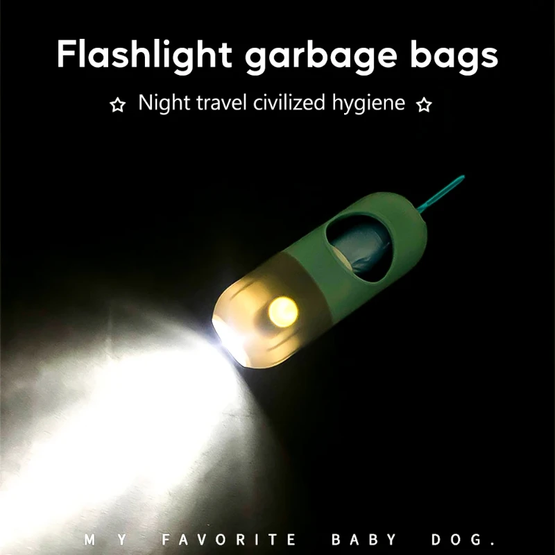 Dispensador de Sacos para Cães e Gatos com Luz LED e Fivela de Metal - Imagem 2