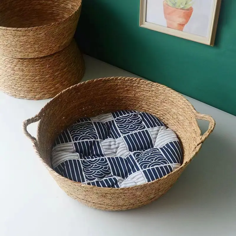 Cama Ninho para Gatos de Rattan com 33-35 cm - Image 4