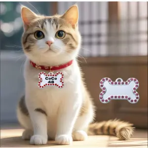 pingente de identificação para cães e gatos