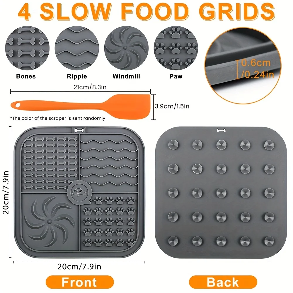 Tapete de Silicone para Cães com Ventosas e Alimentação Lenta - Imagem 4
