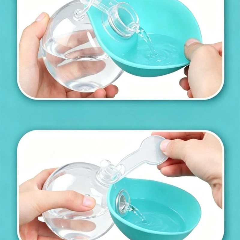 Garrafa de Água para Cães 285 ml com Tigela Dobrável e Gancho - Imagem 6