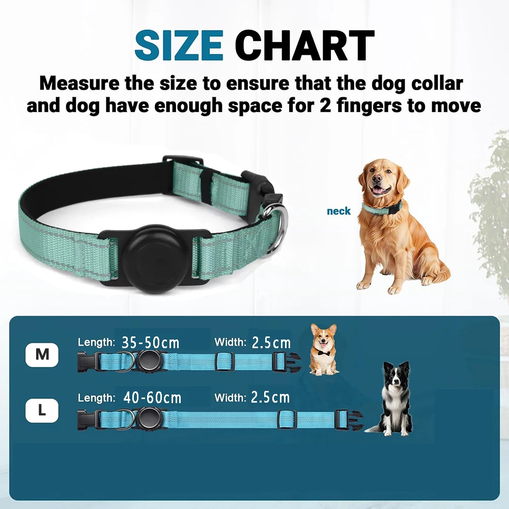 Coleira para Cães Médios de Nylon Ajustável com Fivela de Segurança - Imagem 5