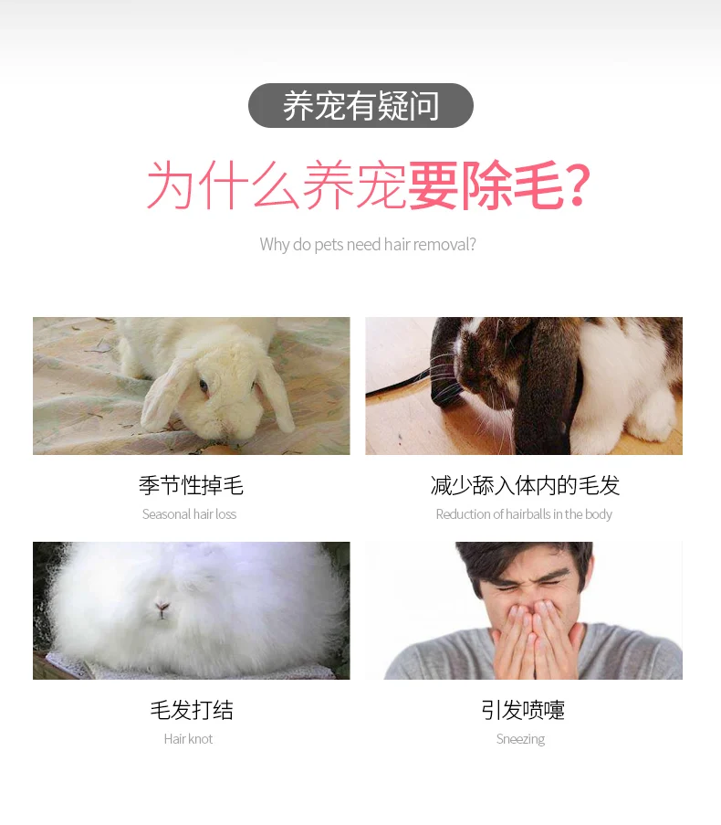 Escova de Limpeza para Coelhos e Cães Pequenos - Image 2