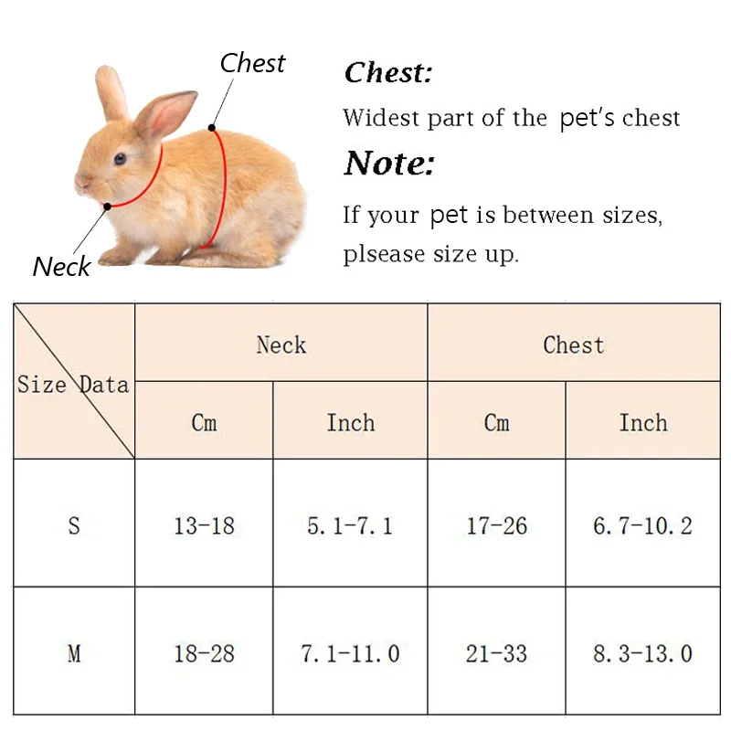 Coleira e Guia para Coelhos e Porquinhos-da-Índia Ajustável para Passeio - Imagem 2