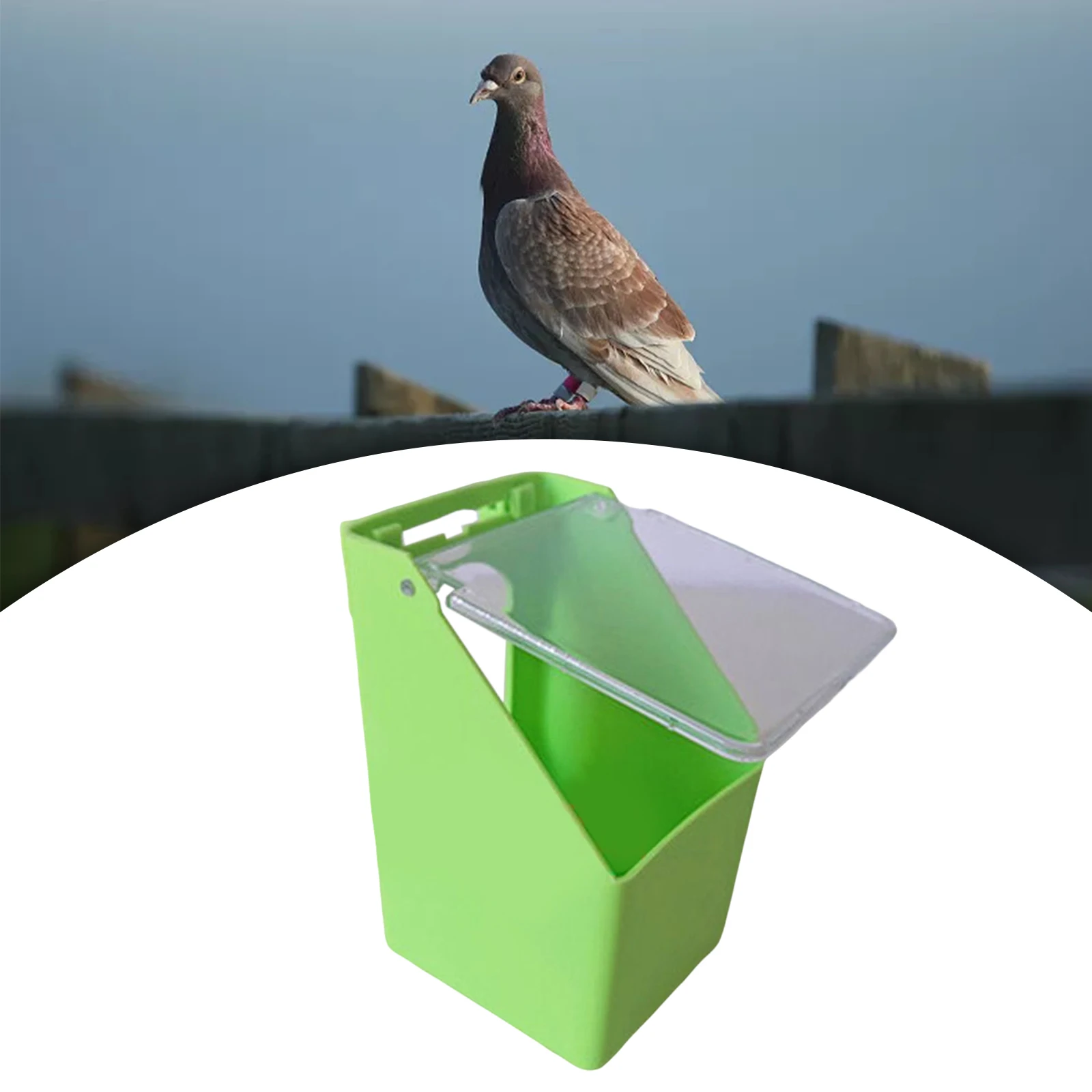 Alimentador para Pássaros com Tampa Transparente e Encaixe na Gaiola - Imagem 2