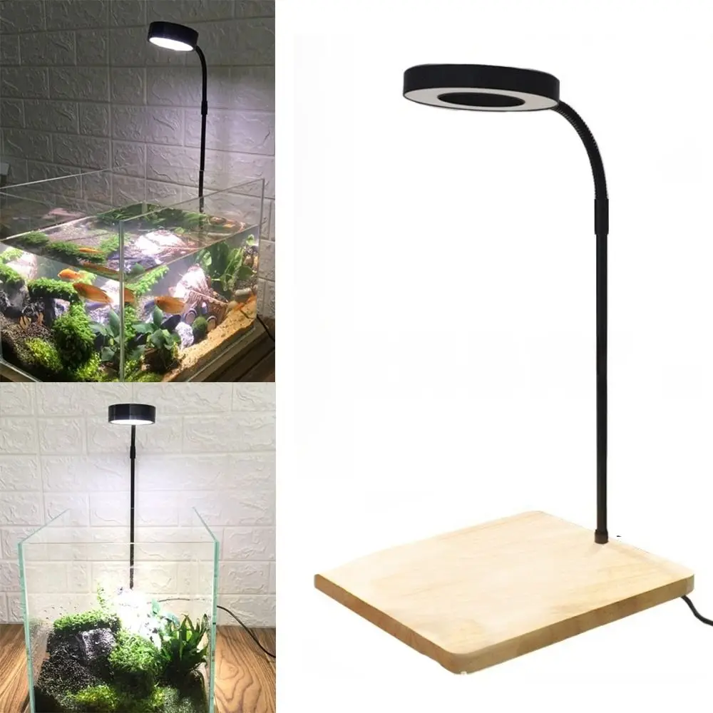 Lâmpada LED para Aquário 10 W com Placa de Madeira Altura Retrátil - Imagem 2