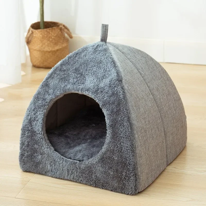 Cama Toca para Gatos e Cães Pequenos Acolchoada - Imagem 4