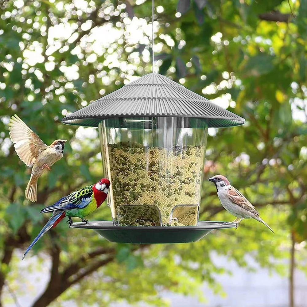Comedouro para Pássaros de Plástico 2,6 lb com Tampa Removível - Imagem 4