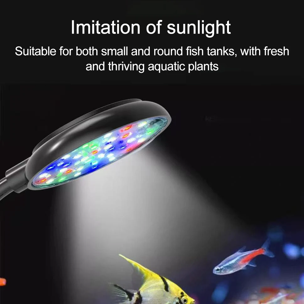 Luminária LED USB para Aquário 5W com Haste Flexível 360° - Imagem 2