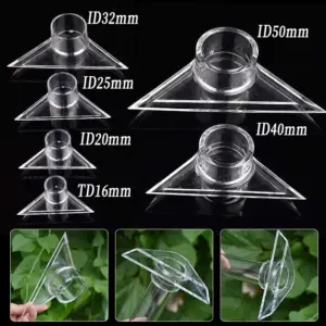 bico de retorno triangular para aquário