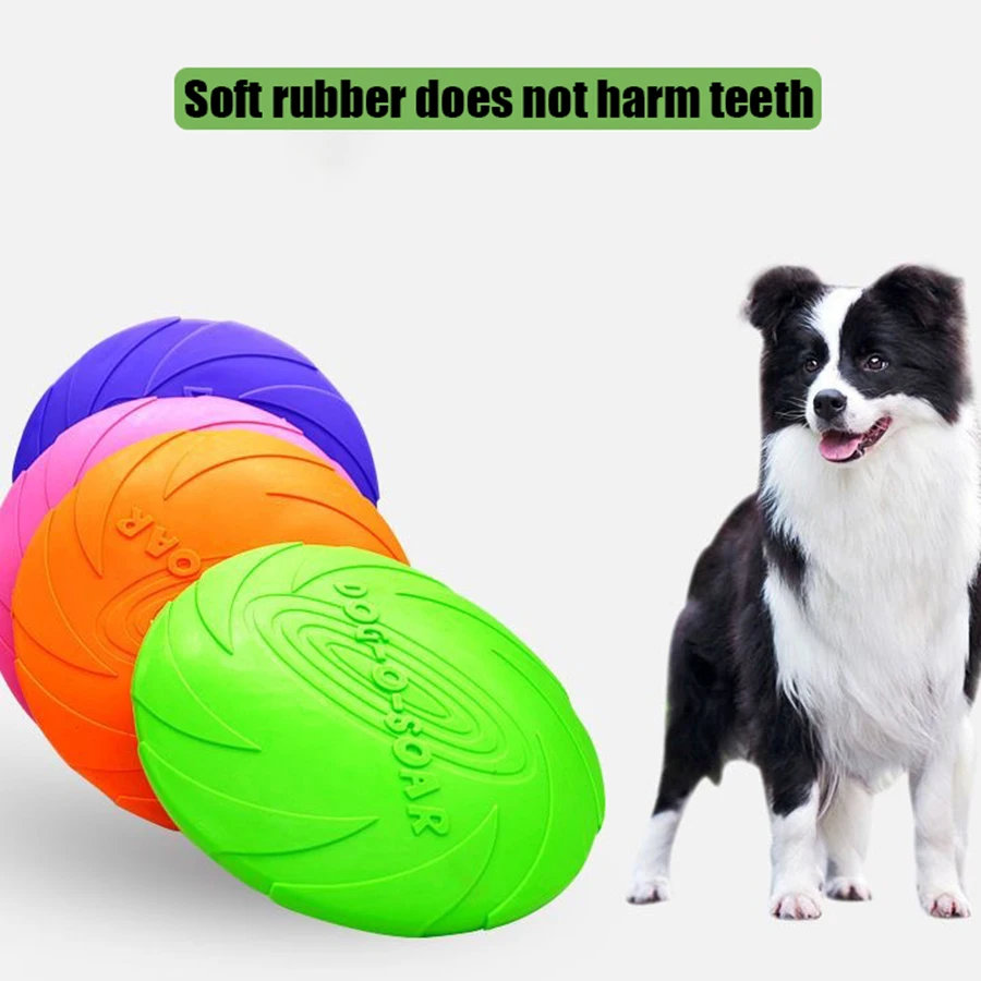Brinquedo Disco Voador para Cães Grandes TPR Macio e Fácil de Lançar - Imagem 2