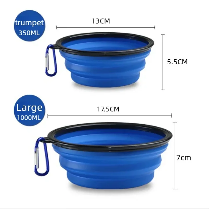 Tigela Dobrável de Silicone para Cães e Gatos Portátil para Viagem - Imagem 3