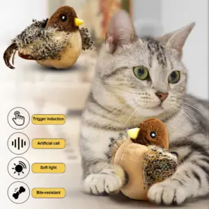 brinquedo interativo para gatos pássaro voador