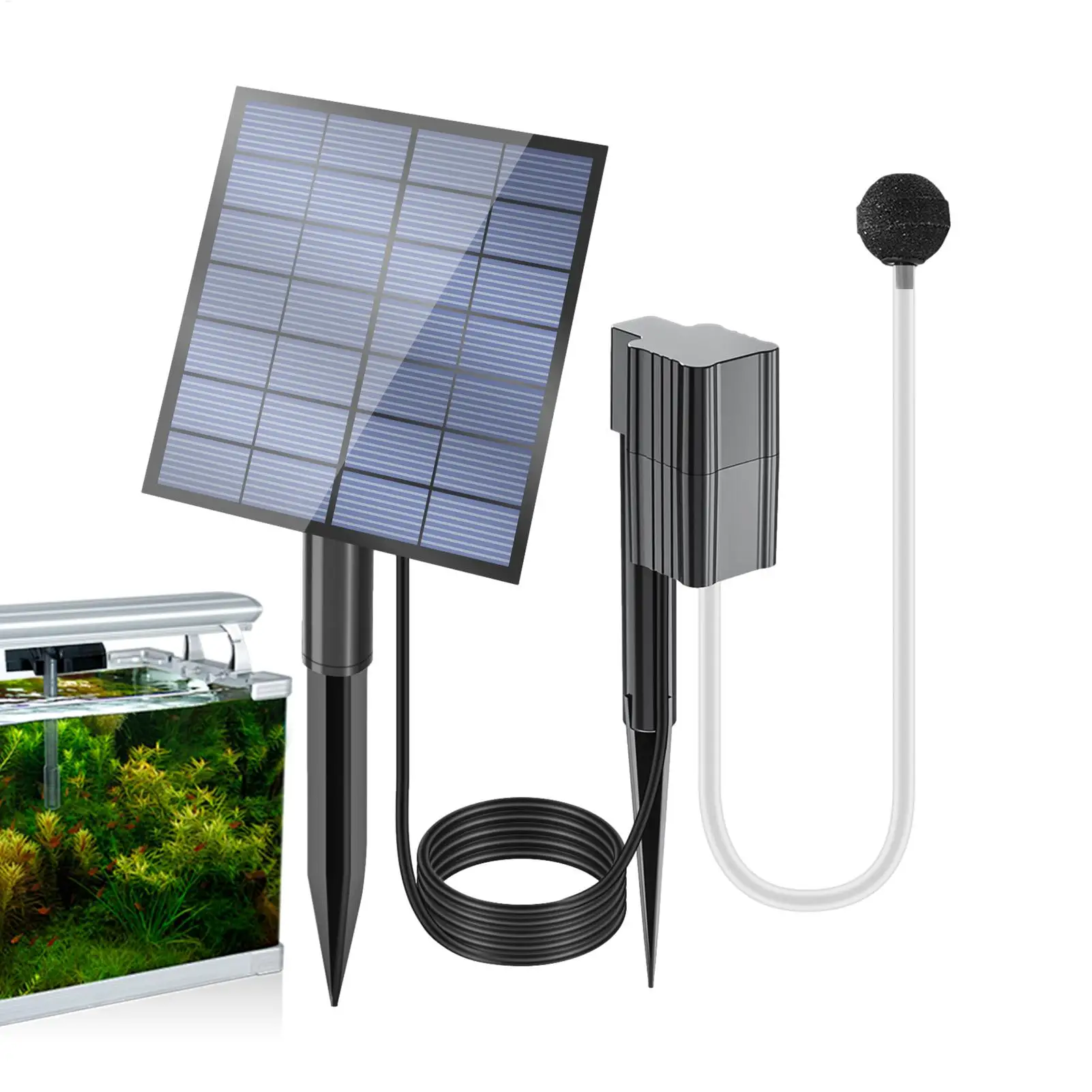 Aerador Solar para Lagos e Aquários com Vazão de 0,6 L/min - Imagem 6