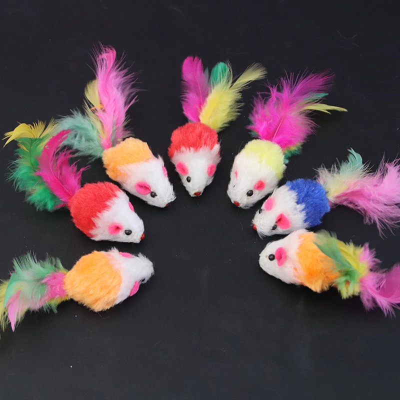 Brinquedo de Rato de Pelúcia para Gatos com 10, 20 ou 50 unidades - Imagem 2