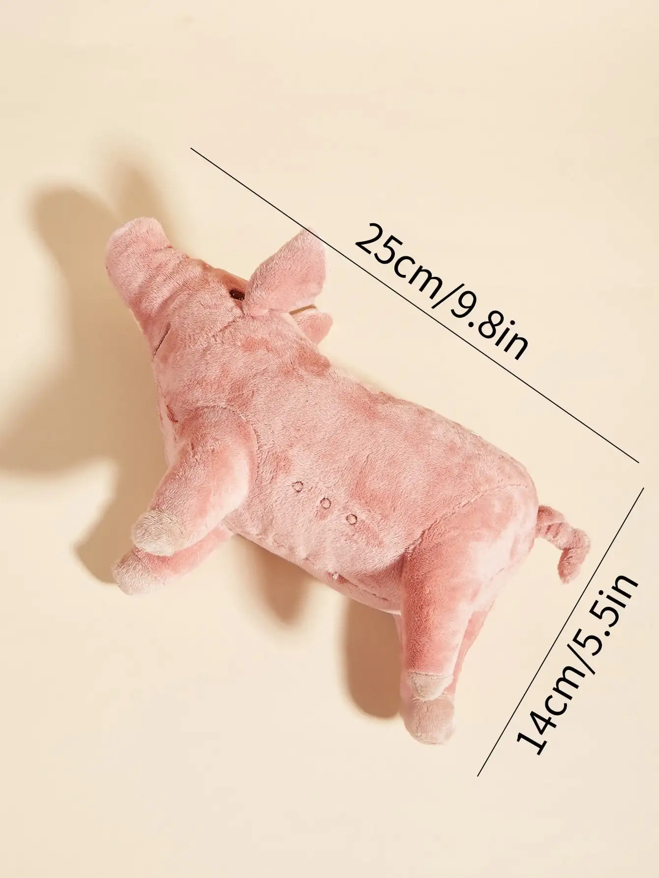Brinquedo de Pelúcia para Cães de Poliéster Rosa 24 cm - Image 5
