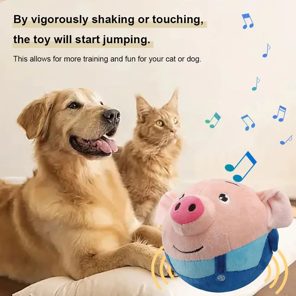 Brinquedo Bola Eletrônica para Cães de Pelúcia Recarregável USB - Imagem 5