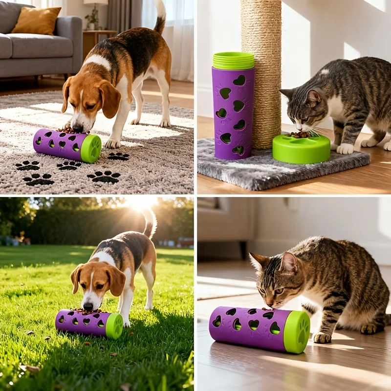 Dispensador de Petiscos para Cães e Gatos Interativo e Destacável - Imagem 2